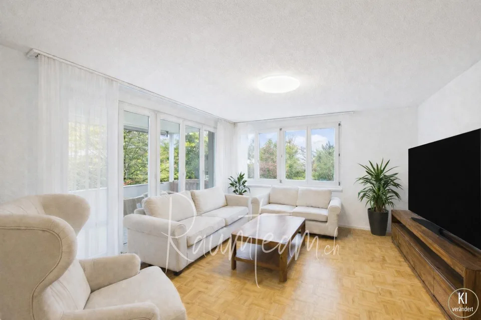 Helle Wohnung mit Blick ins Grüne