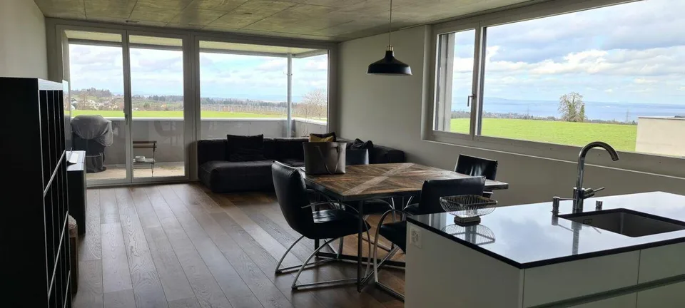 2½-Zimmer-Wohnung im Attika mit Aus- & Weitsicht, angrenzend an Grü...
