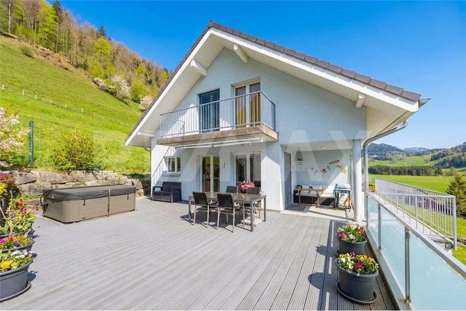 Obbürgen-Stansstad: 5-Zimmer Einfamilienhaus inmitten schönster Nat...