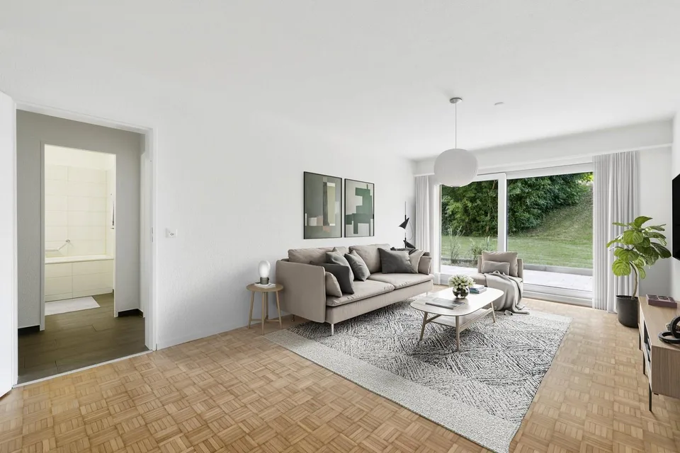 Appartamento 3.5 locali con balcone soleggiato e vista sul verde
