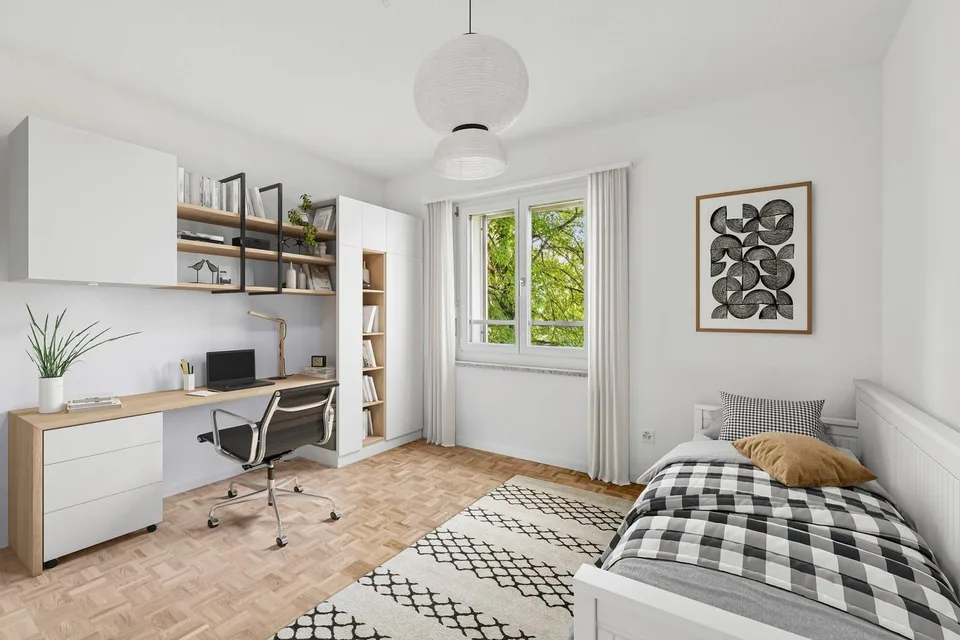 Appartamento 3.5 locali con balcone soleggiato e vista sul verde