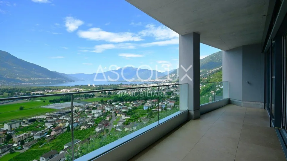Appartamento 3.5 locali con terrazza coperta, vista panoramica e la...