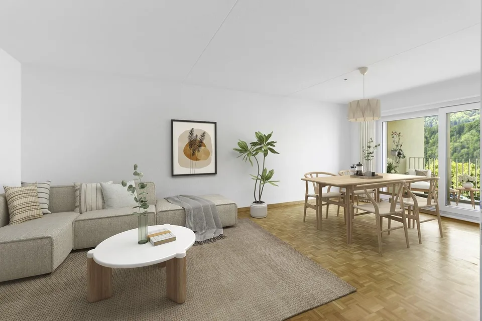 Appartamento 4.5 locali con terrazza sul tetto soleggiata e vista sul verde