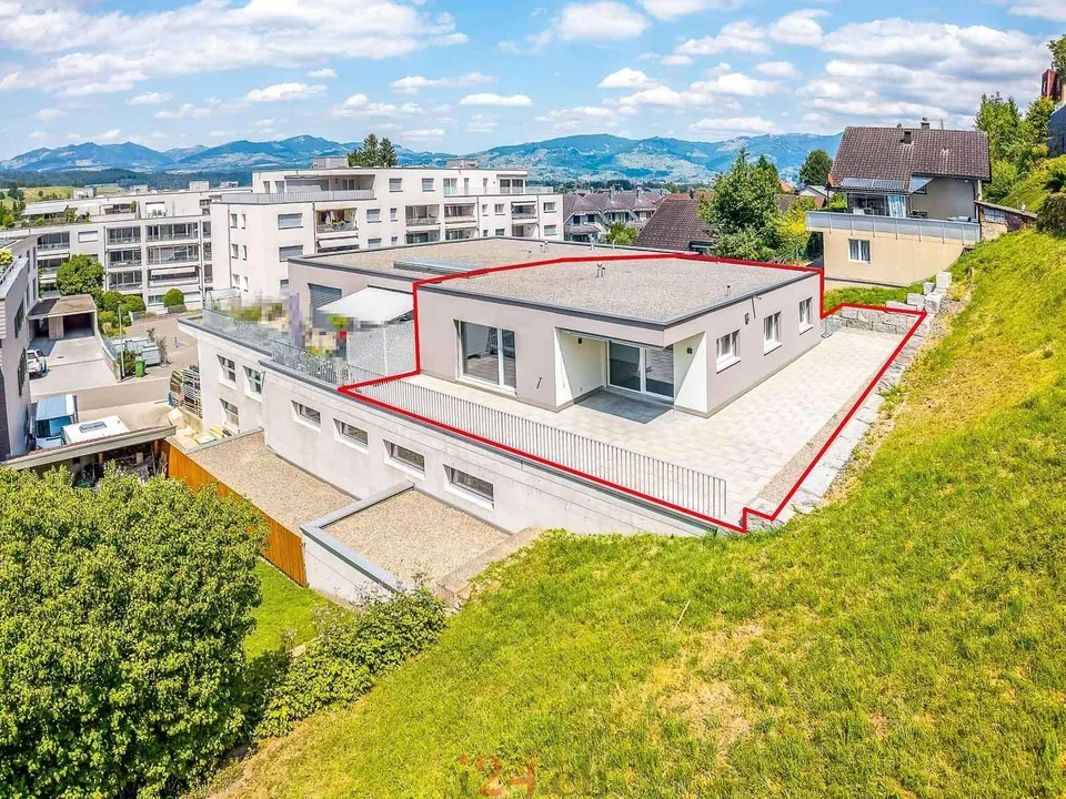 Helle 4.5 Zi.-Attika-Wohnung mit  viel Privatsphäre an guter Lage
