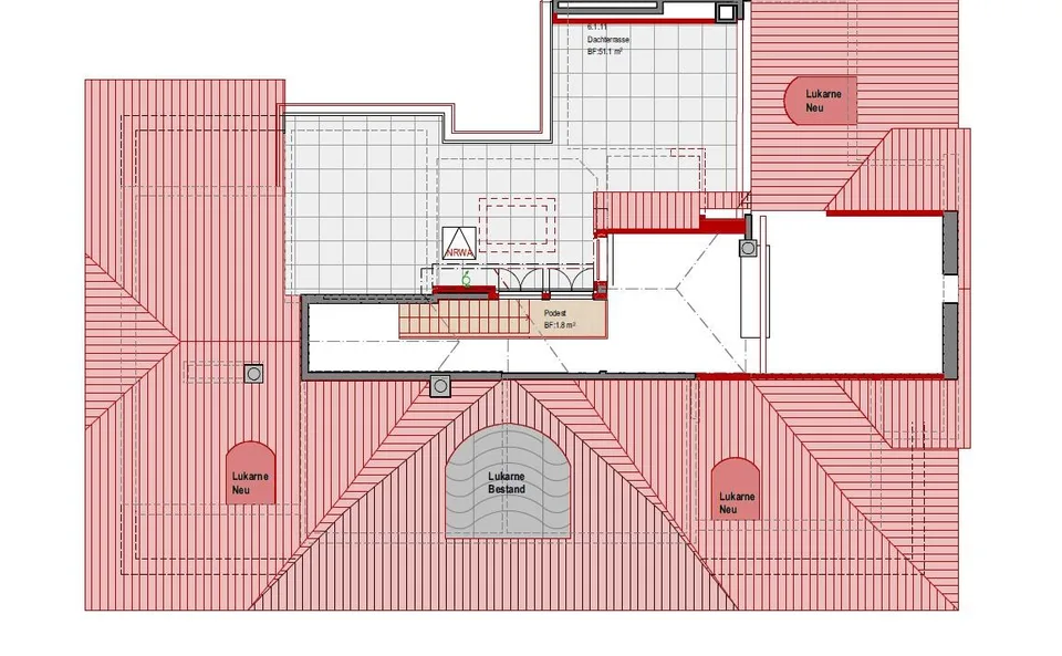 Totalsanierte 5.5-Zimmer Dachwohnung mit Dachterrasse über Luzern