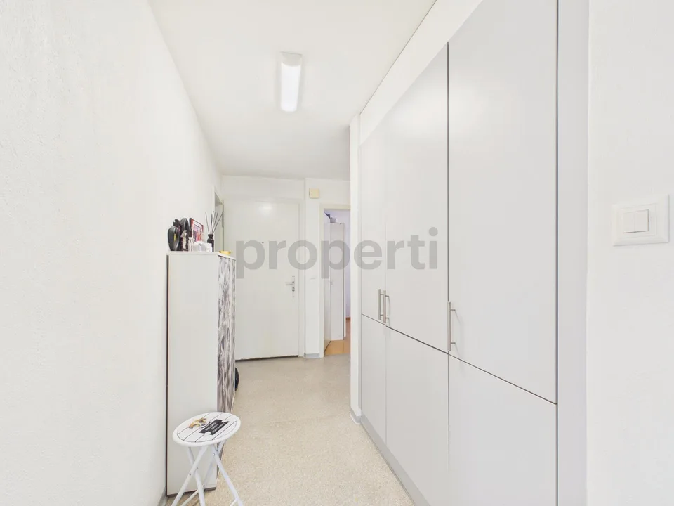 Helle und grosszügige Wohnung mit sonnigem Balkon