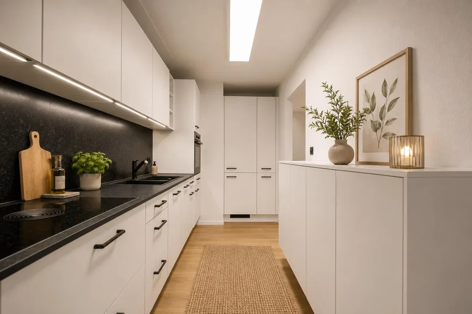 Komplett renovierte 3.5 Zimmer Wohnung, 2 Balkone, zentrale  Lage