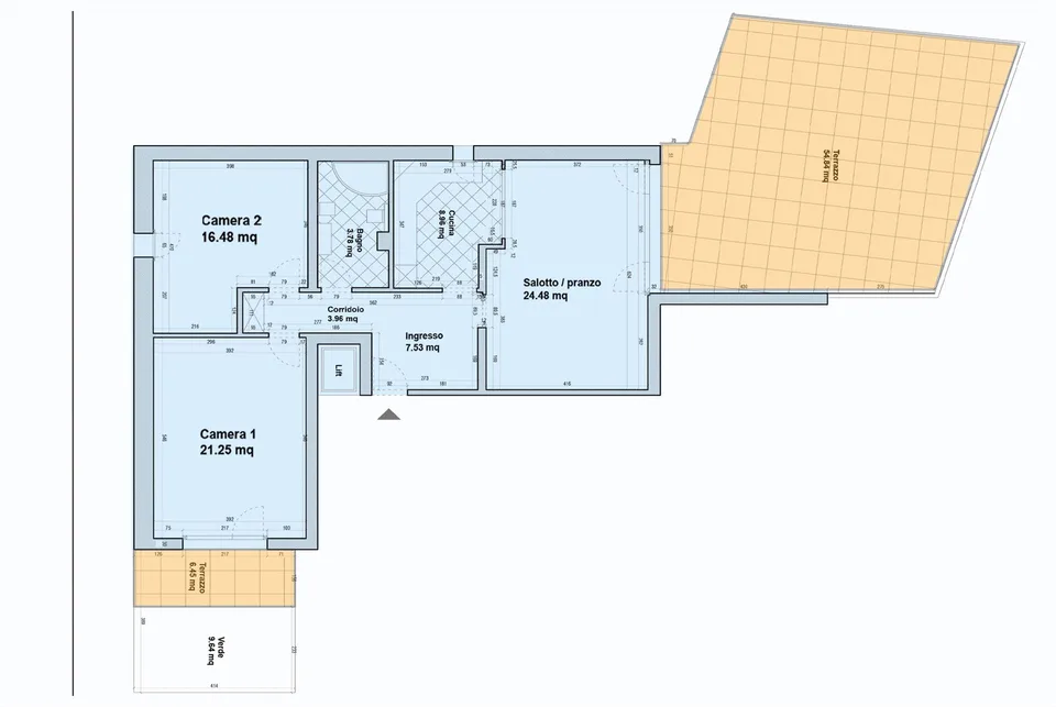 APPARTEMENT SPACIEUX 3.5 PIÈCES AVEC TERRASSE DE 55 M² À PARADISO – photo 10 sur 10