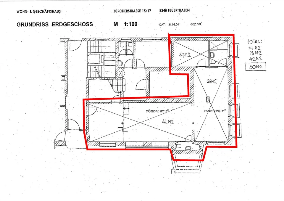 Vielseitige Gewerbe- / Praxis- / Bürofläche (80 m²) an zentraler La... – photo 6 sur 7