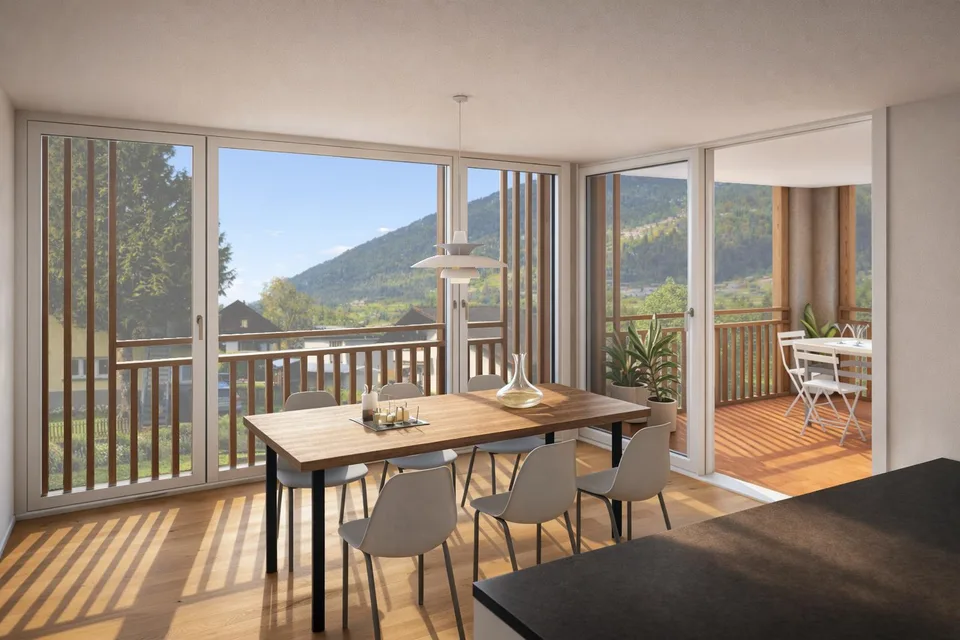 Moderne 4.5-Zimmer-Wohnung mit Einfamlienhaus-Flair