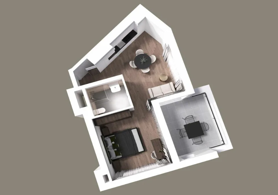 Möbliertes SUPERIOR Apartment - 52 m2
