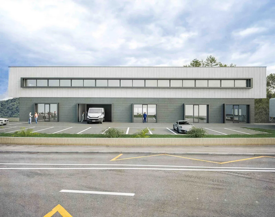 Stabile commerciale di nuova costruzione a Stabio