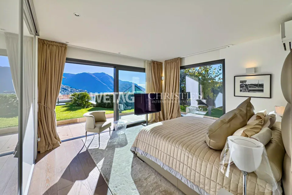 Wohnung in Porza mit privatem Garten & Blick auf den See zu mieten