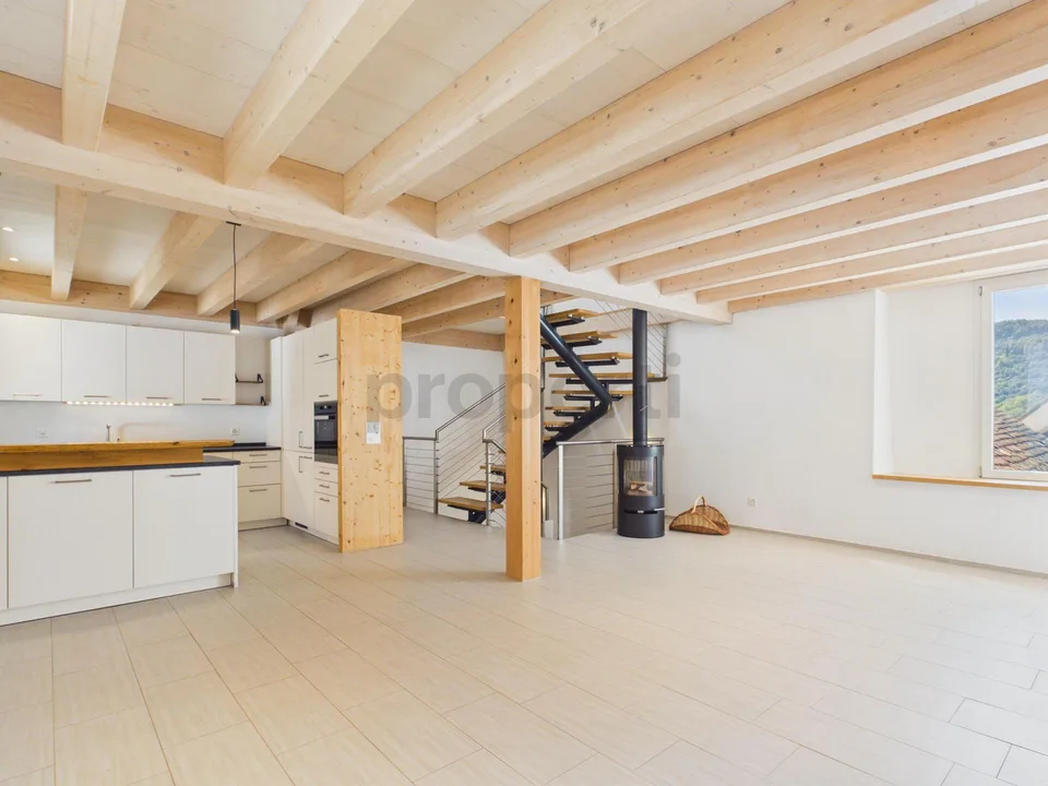 Moderner Loft-Stil, sonnige Lage und naturnahes Wohngefühl