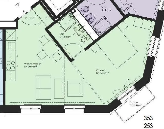 2.5 Zimmerwohnung nähe Limmatplatz