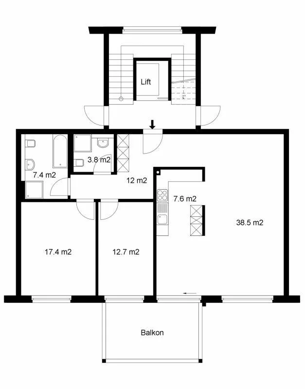 Grosszügige 3.5-Zimmer-Wohnung an ruhiger Lage