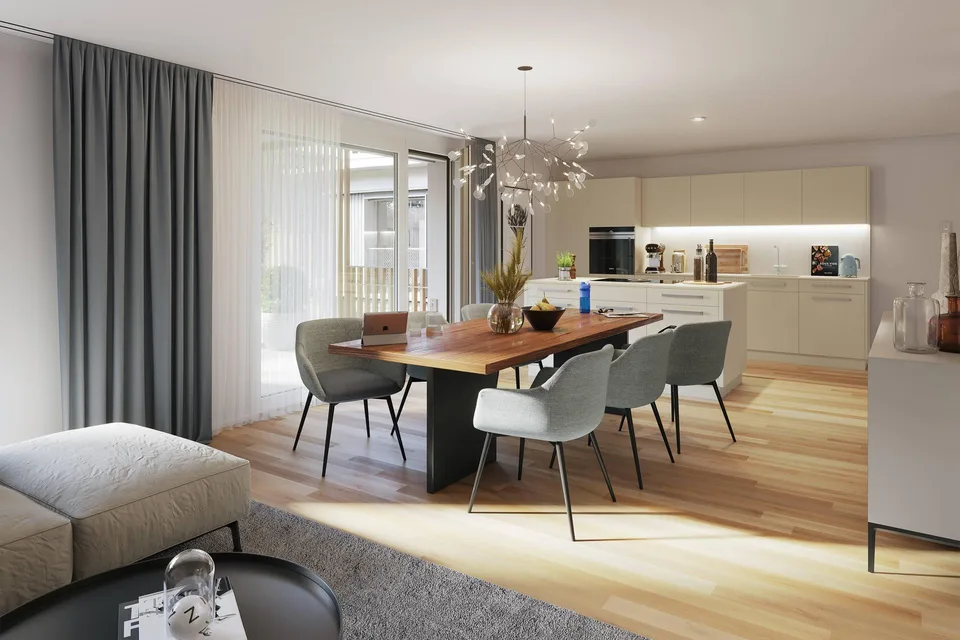 Exklusive 4.5-Zimmer-Dachwohnung mit grosszügigem Balkon
