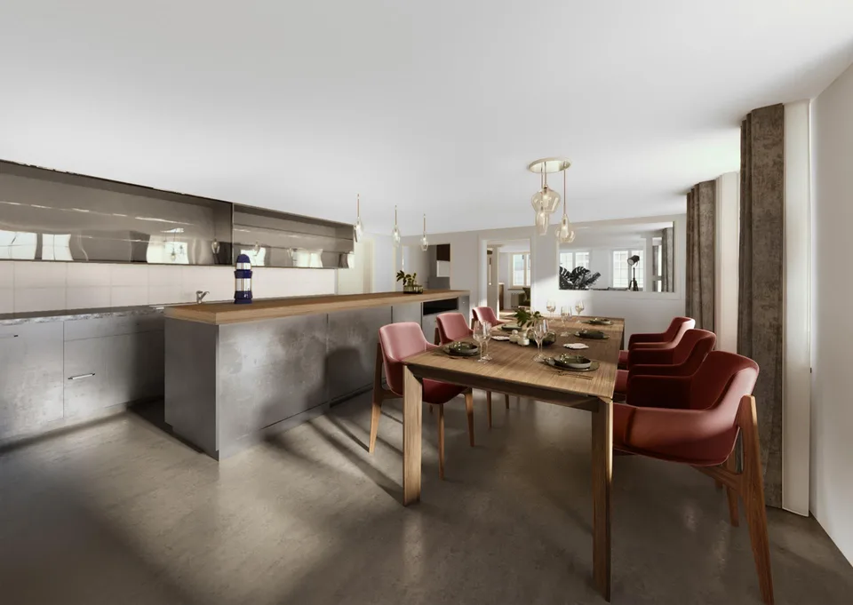 4-Zimmer-Loft mit grosser Terrasse (EG Rest.)