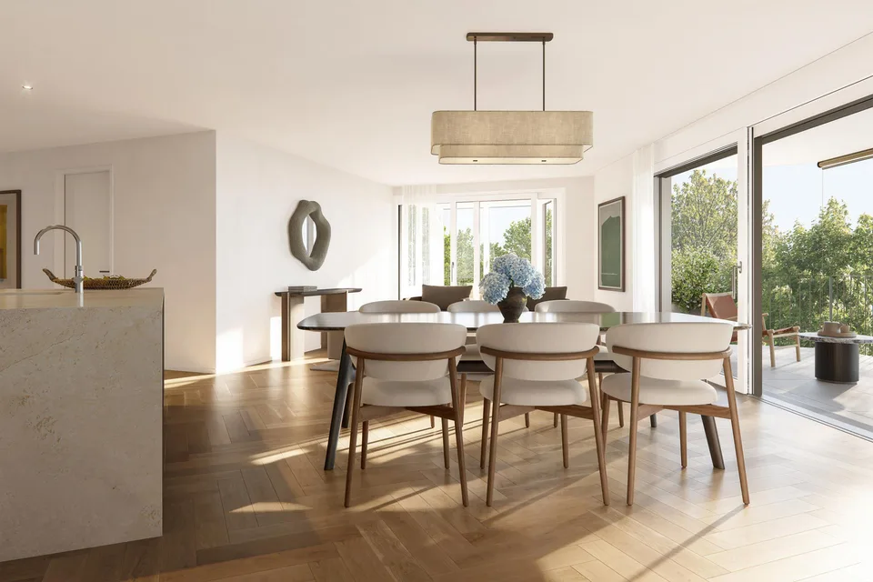 Lichtdurchflutete Familienwohnung mit Wintergarten und sonnigem Balkon