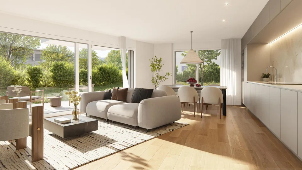 Exklusives Wohnen mit grosszügigem Privatgarten in Zürich-Höngg
