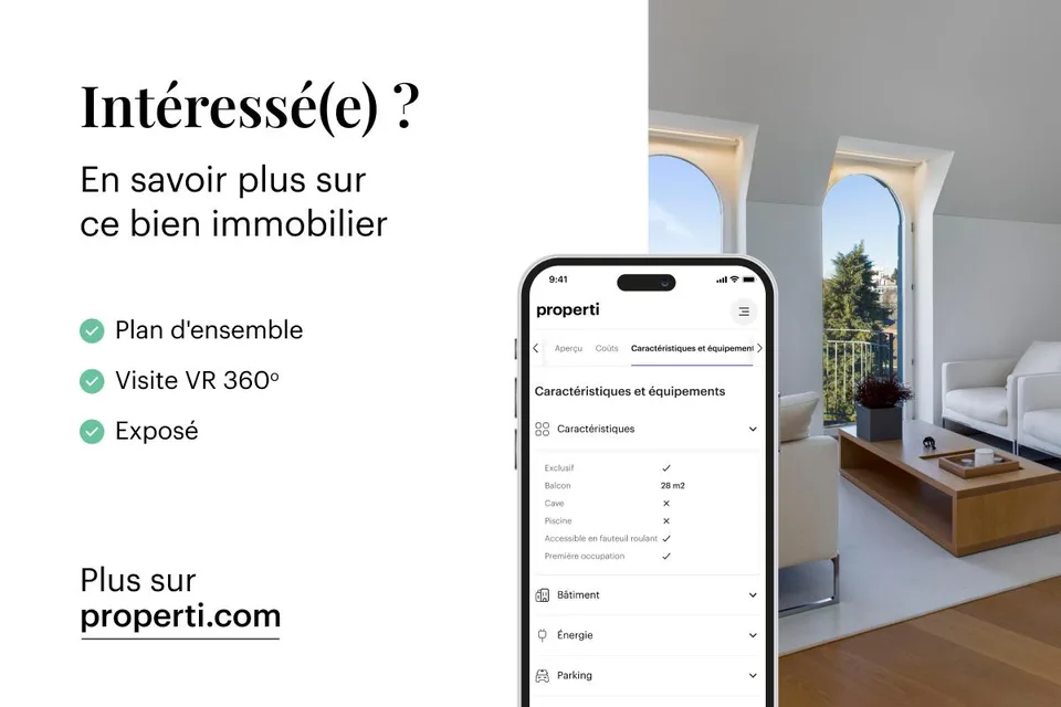 Jolie maison mitoyenne moderne de 4.5 pièces au coeur de St-Aubin