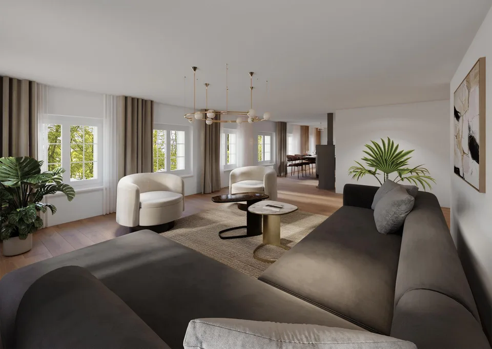 Grosszügige 4.5-Zimmer-Wohnung mit Balkon (OG Rest.)