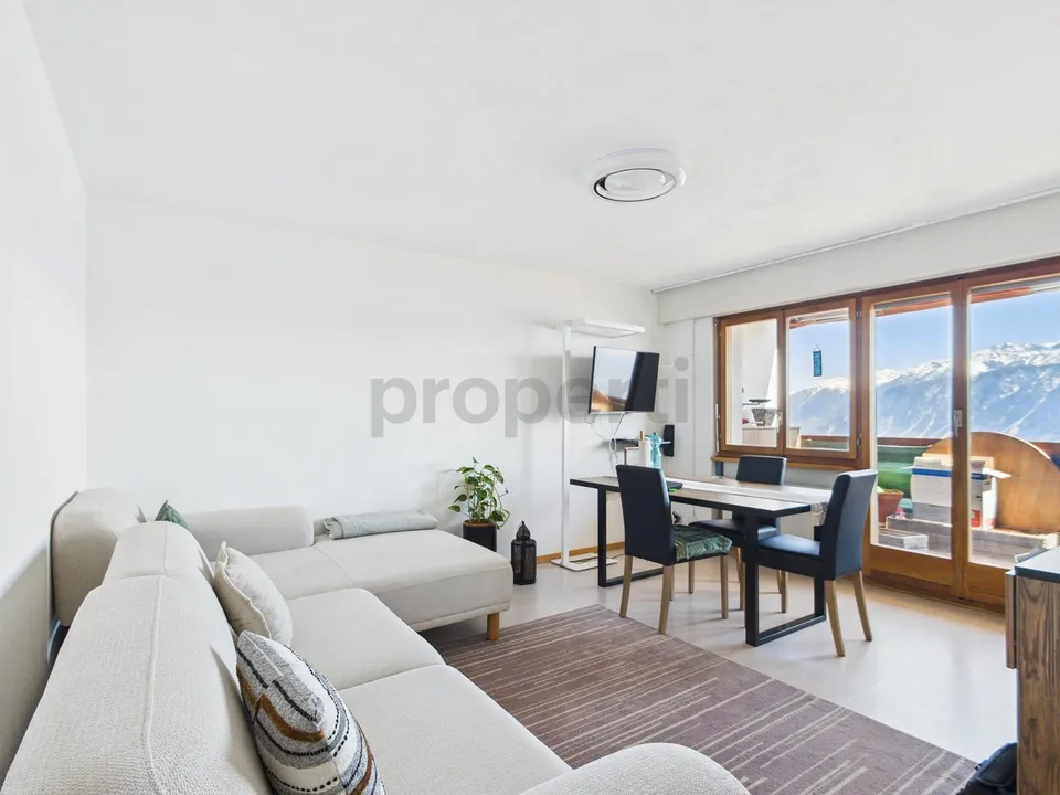 Appartement 3.5p à Crans-Montana, proche funiculaire et vue excepti...