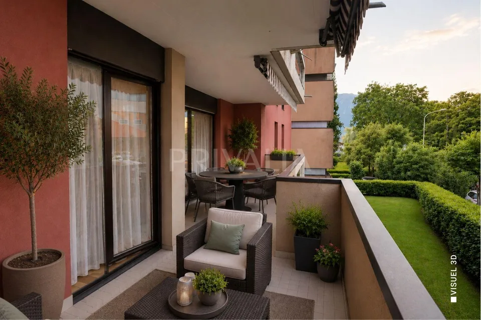 En exclusivité : Charmant 2½ pièces avec balcons et vue sur le lac