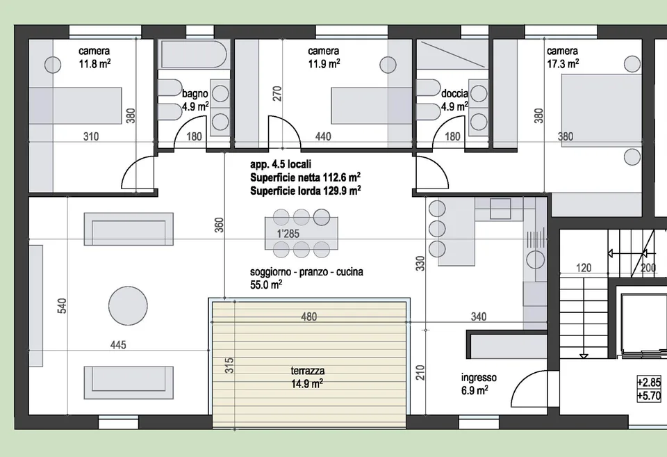 Nuovo appartamento in piccola elegante residenza di sole 4 unità abita – foto 10 di 18