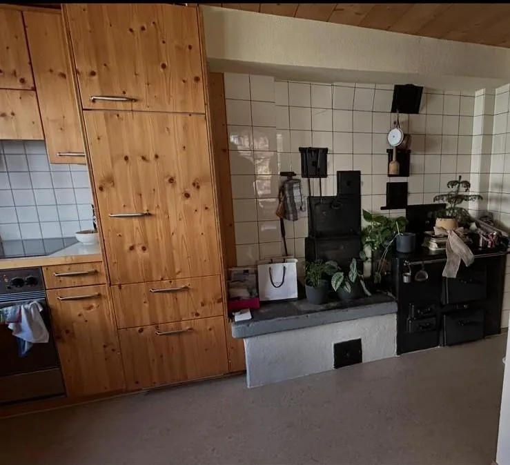 Heimelige 3 1/2 Zimmer Wohnung mit viel Holz