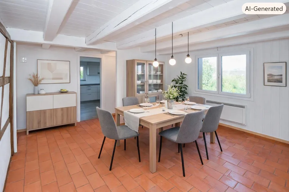 Charmanter Hausteil mit grossem Garten und rusikal-modernem Ambiente