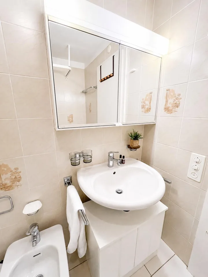 1 1/2 Zimmer-Ferienwohnung an ruhiger, sonniger Lage, möbliert