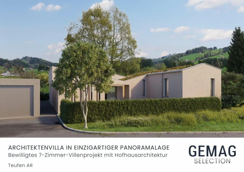 Bewilligte Architektenvilla an privilegierter Wohnlage