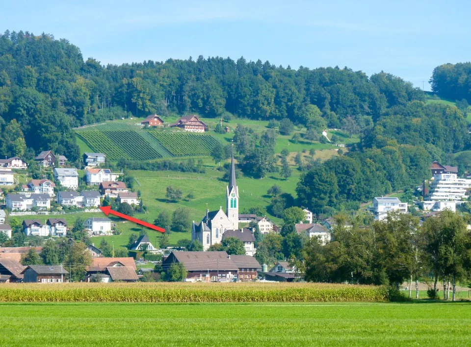 Haus mit grandioser Aussicht über das Wauwilermoos bis zu den Alpen