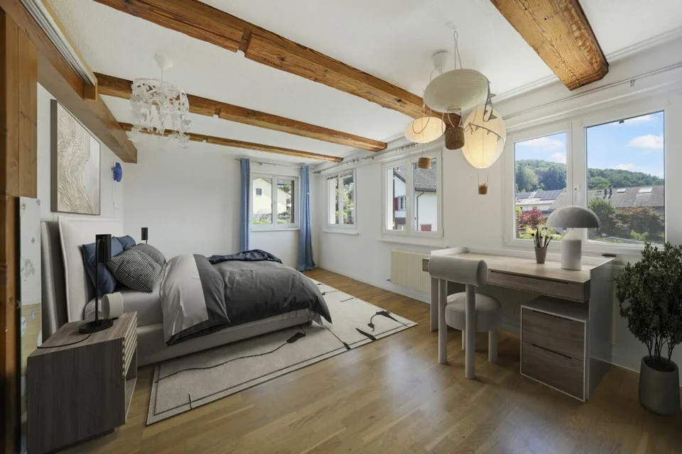 Il fascino incontra il comfort - la tua casa rinnovata con stile con piscina a Bischofszell – foto 6 di 30