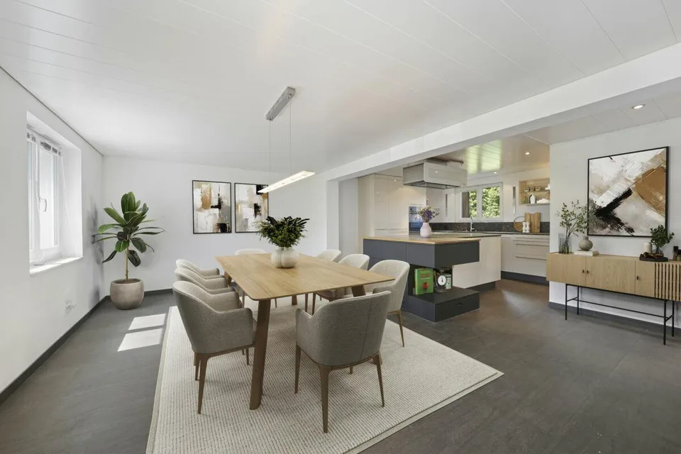 Le charme rencontre le confort - Votre maison rénovée avec style avec piscine à Bischofszell
