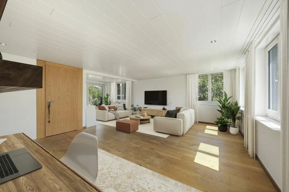Le charme rencontre le confort - Votre maison rénovée avec style avec piscine à Bischofszell