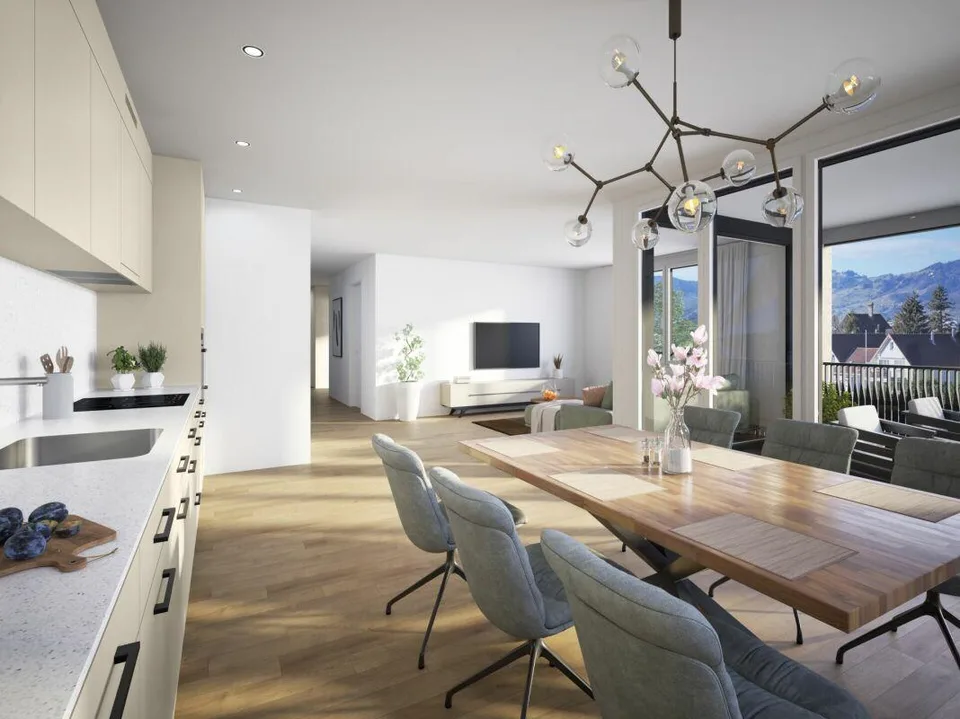 rhystäffeli - Hochwertige 2.5 Zimmer-Neubauwohnung an idyllischer W...