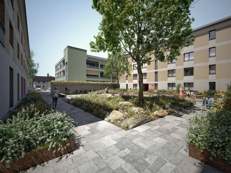 rhystäffeli - Hochwertige 2.5 Zimmer-Neubauwohnung an idyllischer W...