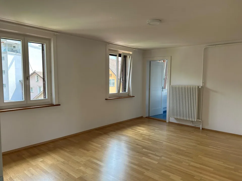 Appartamento centrale di 4 locali con giardino privato, lavatrice propria e attrezzature moderne con VISTA MOZZAFIATO SULLA MONTAGNA Animali domestici ammessi