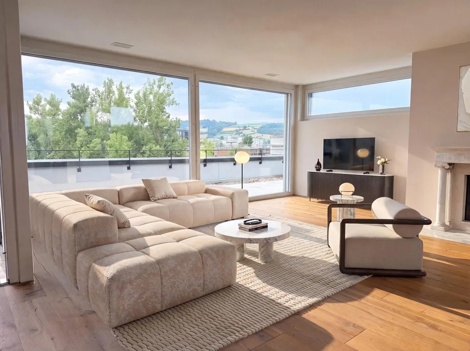 Exklusive Attika in Sursee mit 131 m² und 135 m² Terrasse