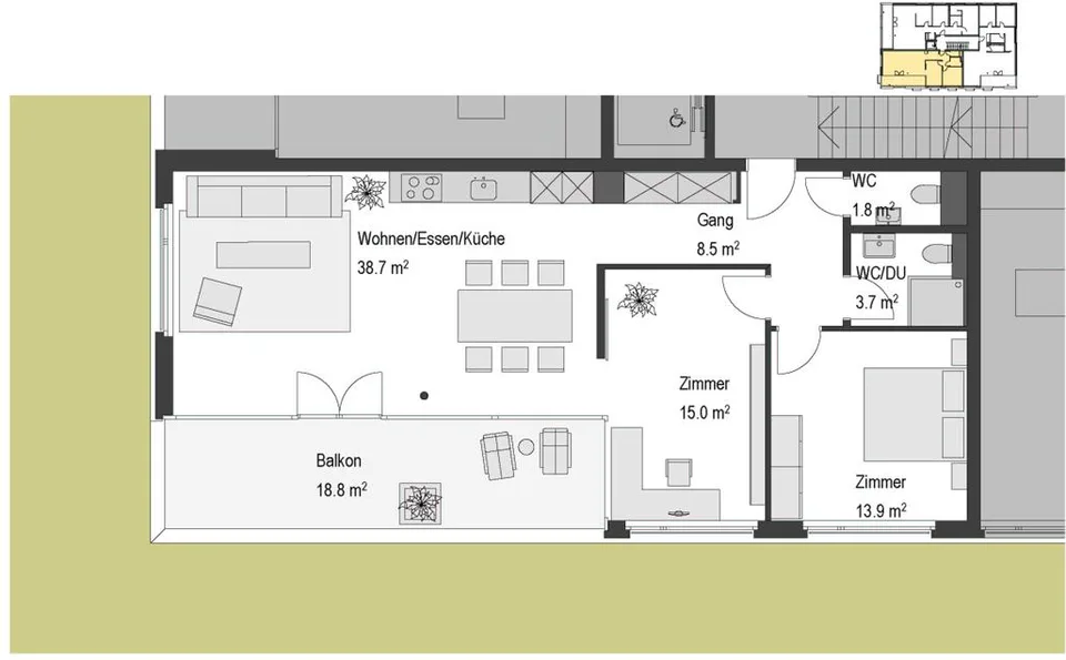 Moderne Wohnung an traumhafter Lage