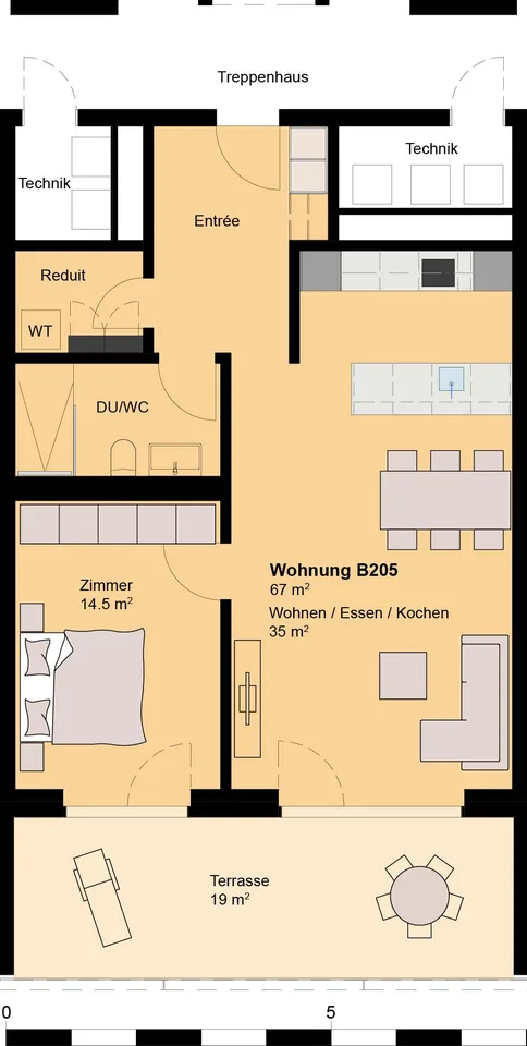 2½ Zimmerwohnung im Zentrum von Amriswil - B205