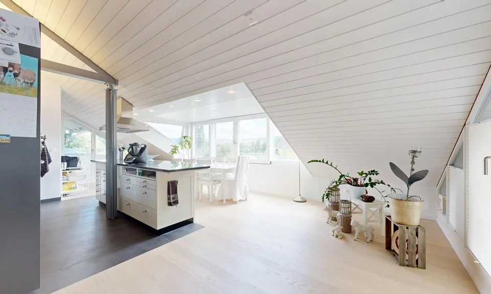 Exklusive 4.5-Zimmer-Dachwohnung mit traumhaftem Rheinblick