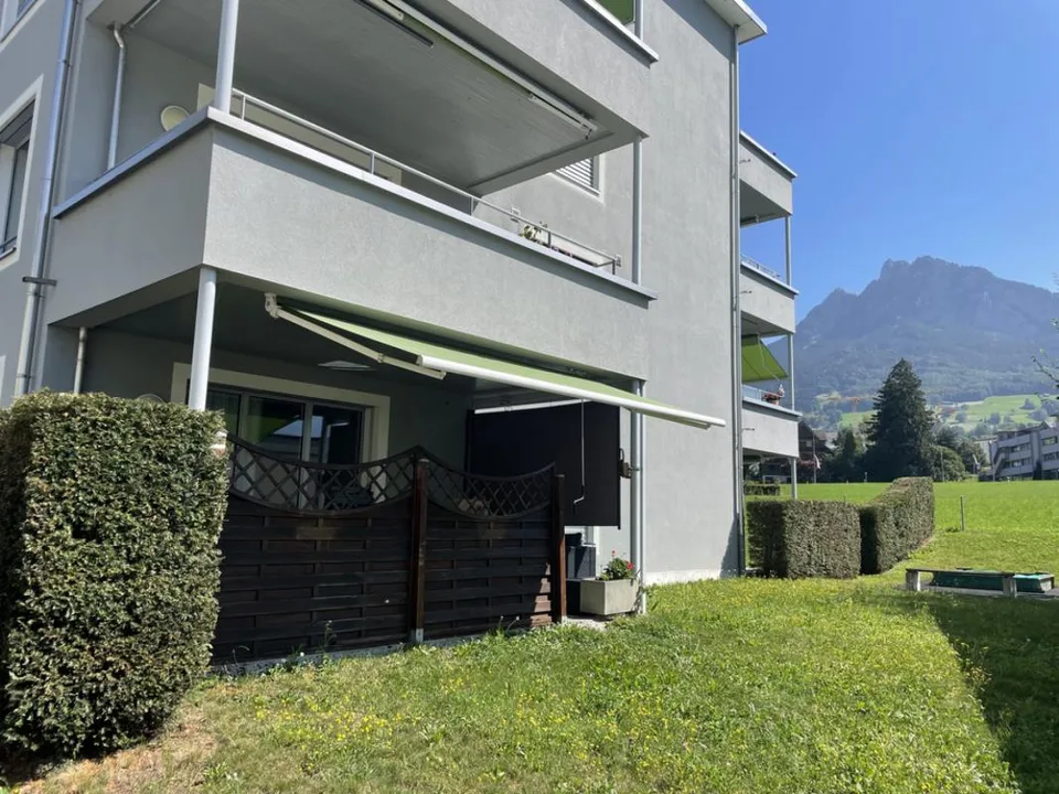 Befristete Wohnung mit Gartensitzplatz