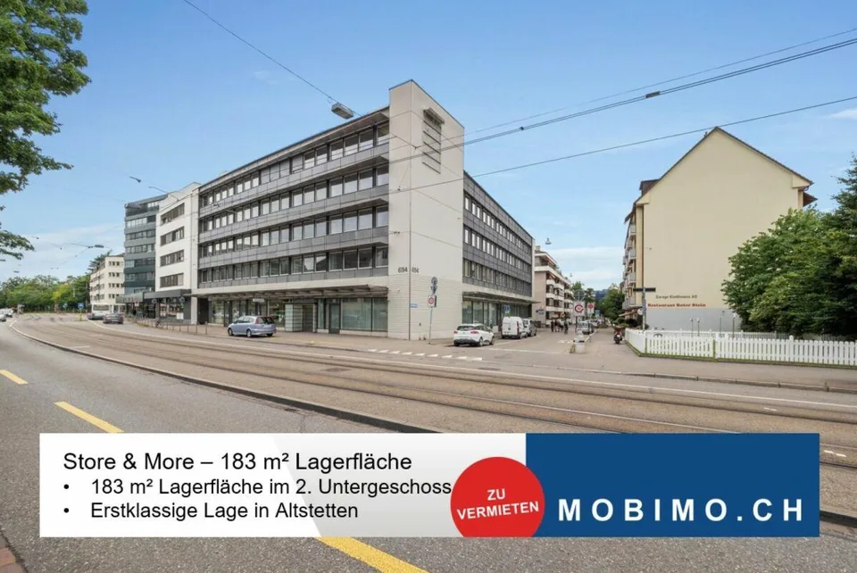 Store & More - 183 m² Lagerfläche in Zürich-Altstetten