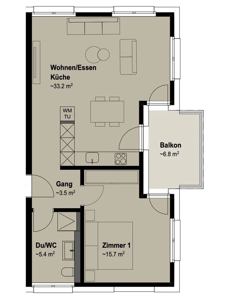 Neubauprojekt –2.5 Zimmerwohnung zu vermieten