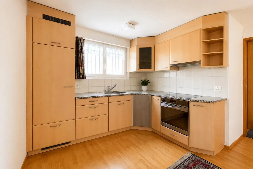 Befristet: Gemütliche 3-Zimmer-Wohnung mit Gartensitzplatz in Amden