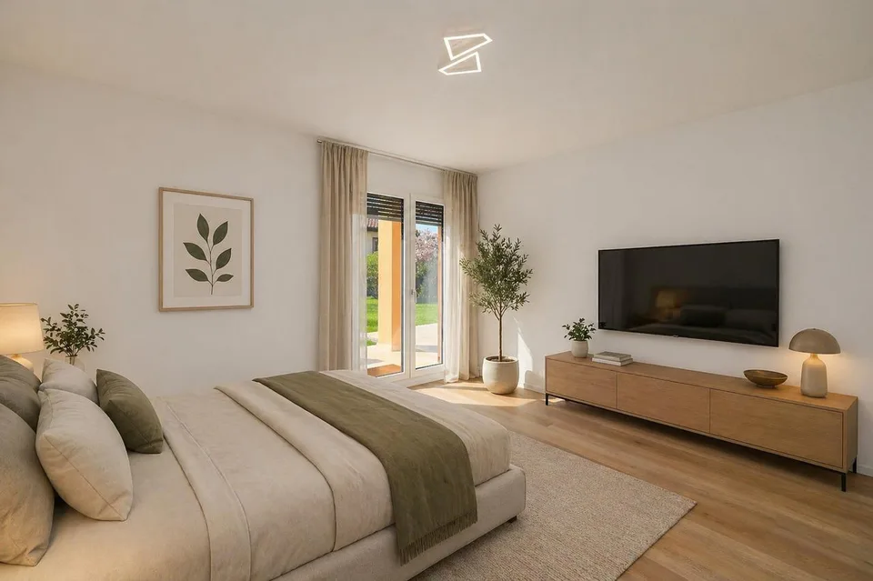 Luminoso Appartamento con Giardino Privato a Cureglia