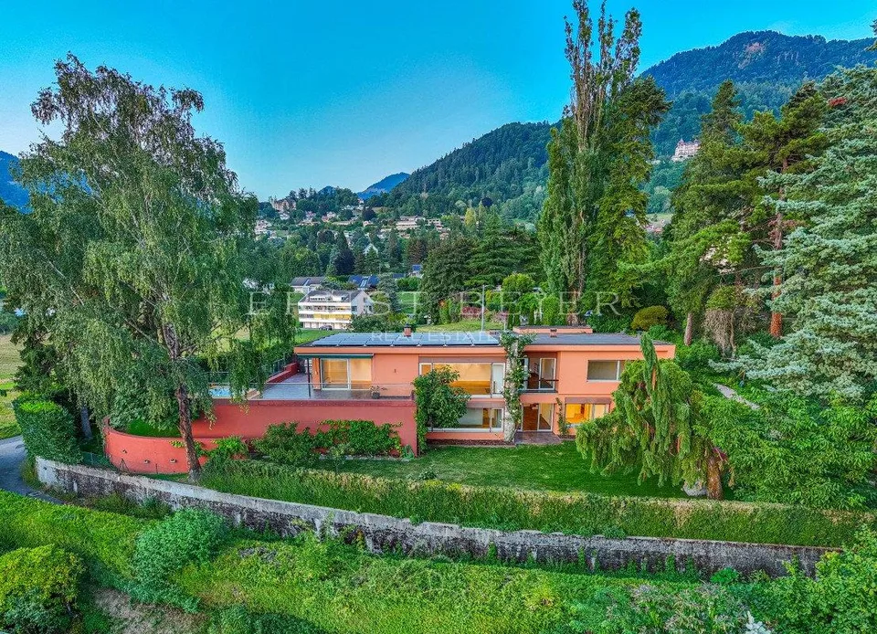 Résidence dexception avec jardin paysager et panorama sur le Léman